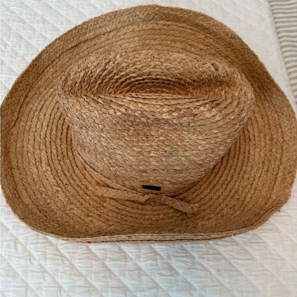 Frances Grey Andy Raffia Cowboy Hat In Natural main image 5